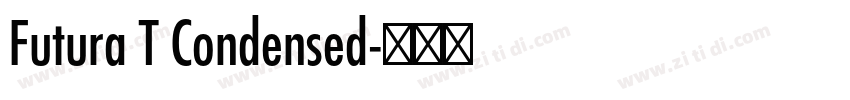 Futura T Condensed字体转换 Futura T Condensed字体转换